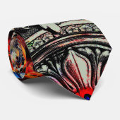 Blumenschädel Krawatte (Gerollt)