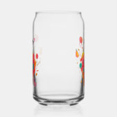 Blumenschädel-Kunstglas – Farbspritzer-Künstler-Sc Dosenglas (Links)
