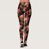 Blumenschädel Leggings (Rückseite)