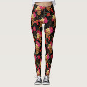 Blumenschädel Leggings (Vorderseite)