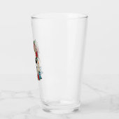 Blumenschädel mit Kerzen Halloween Glas (Links)