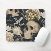 Blumenschädel Mousepad (Mit Mouse)