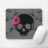 Blumenschädel Mousepad (Mit Mouse)