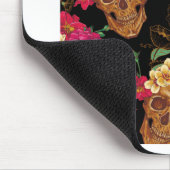 Blumenschädel Mousepad (Ecke)