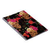 Blumenschädel Notizblock (Rechte Seite)