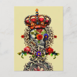 Blumenschädel Postkarte