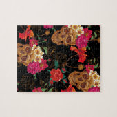 Blumenschädel Puzzle (Horizontal)