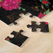 Blumenschädel Puzzle (Seite)