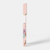 Blumenschädel, rosa iPhone hülle (Rechte Seite)