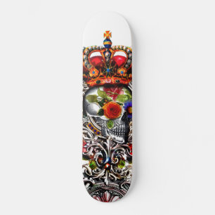 Blumenschädel Skateboard