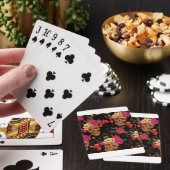 Blumenschädel Spielkarten (In Situ)