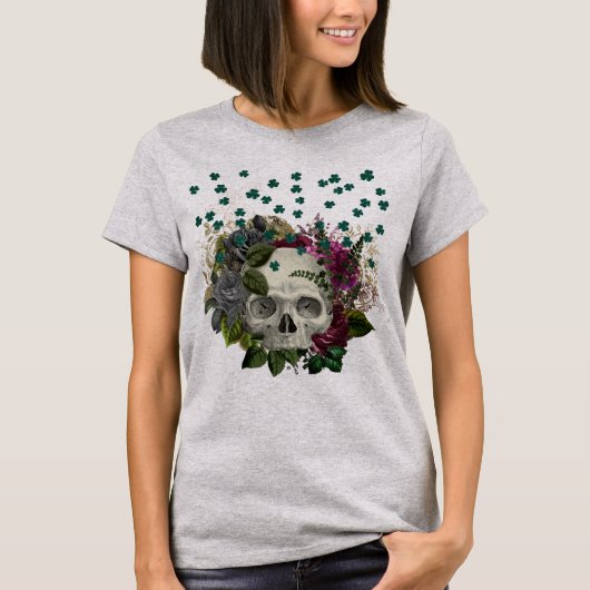 Blumenschädel T-Shirt (Vorderseite)
