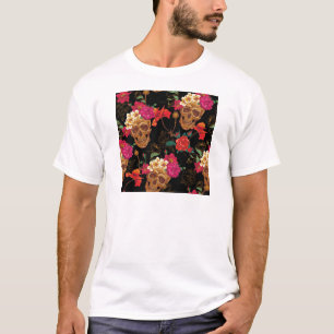 Blumenschädel T-Shirt