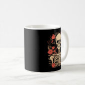 Blumenschädel Tag der Regierungsbehörde Dia Kaffeetasse (VorderseiteRechts)