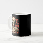 Blumenschädel Tag der Regierungsbehörde Dia Kaffeetasse (Vorderseite Links)