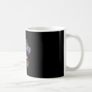 Blumenschädel Tag der Toten Dia De Muertos Kaffeetasse