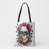 Blumenschädel Tasche (Vorderseite)