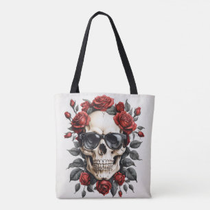 Blumenschädel Tasche