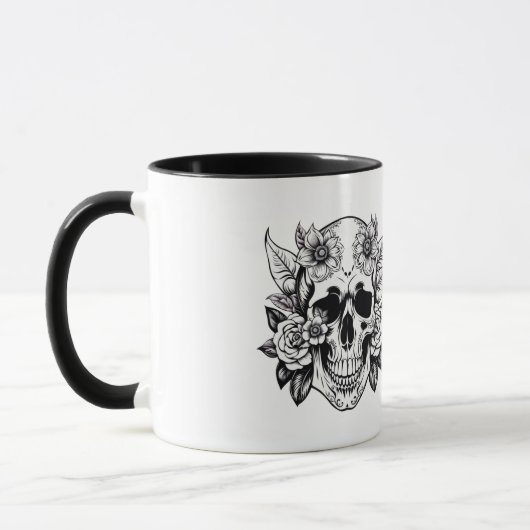 Blumenschädel-Tasse Tasse (Links)