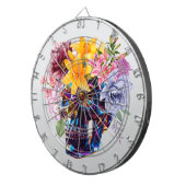 "Blumenschädelstrahlen" Dartscheibe (Vorderseite rechts)