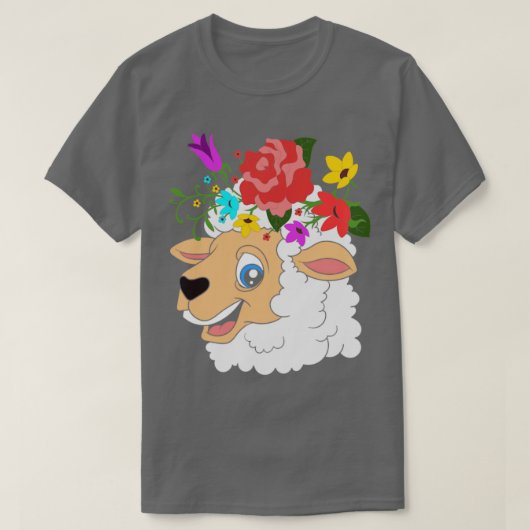 Blumenschaf1 T-Shirt (Design vorne)