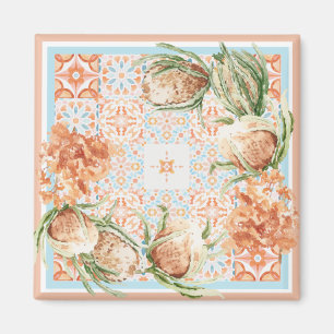 Blumenschal-Design Magnet