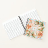 Blumenschal-Design Notizblock (Innenseite)