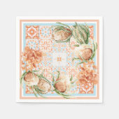 Blumenschal-Design Serviette (Vorderseite)