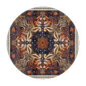 Blumenschal quadratischer Ornament: Indische Batik Schneidebrett (Vorderseite)