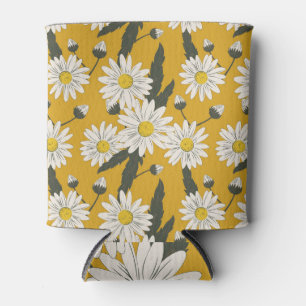 Blumenschal, Vintager Hintergrund. Dosenkühler