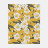 Blumenschal, Vintager Hintergrund. Fleecedecke (Vorderseite)