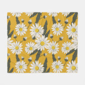 Blumenschal, Vintager Hintergrund. Fleecedecke (Vorderseite (Horizontal))