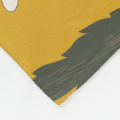 Blumenschal, Vintager Hintergrund. Fleecedecke (Ecke)