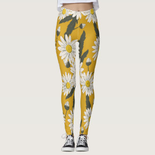 Blumenschal, Vintager Hintergrund. Leggings