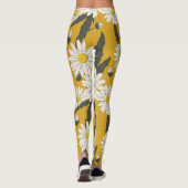 Blumenschal, Vintager Hintergrund. Leggings (Rückseite)