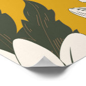 Blumenschal, Vintager Hintergrund. Poster (Ecke)