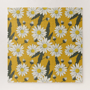 Blumenschal, Vintager Hintergrund. Puzzle