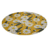 Blumenschal, Vintager Hintergrund. Schneidebrett (Ecke)