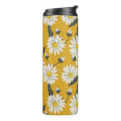 Blumenschal, Vintager Hintergrund. Thermosbecher (Nach links gedreht)