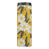 Blumenschal, Vintager Hintergrund. Thermosbecher (Rückseite)