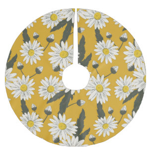 Blumenschaldesign, vintage Hintergrund. Polyester Weihnachtsbaumdecke