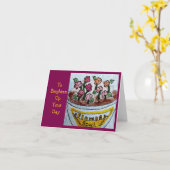 Blumenschale karte (Gelbe Blume)