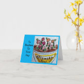 Blumenschale  karte (Gelbe Blume)