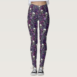 Blumenschalen Lila Blumen Gotische Leggings