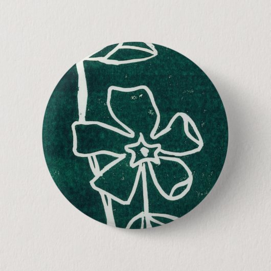 Blumenschaltfläche "Green Vinca" Button (Vorderseite)