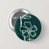 Blumenschaltfläche "Green Vinca" Button (Vorne & Hinten)