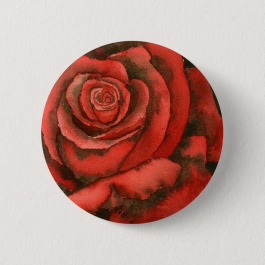 Blumenschaltfläche "Rose #3" Button (Vorderseite)