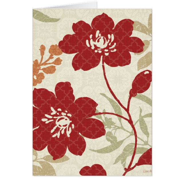 Blumenschatten in Rotem und in Orange (Vorne)