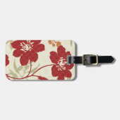 Blumenschatten in Rotem und in Orange Gepäckanhänger (Vorderseite horizontal)