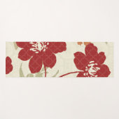 Blumenschatten in Rotem und in Orange Yogamatte (Vorderseite (Horizontal))